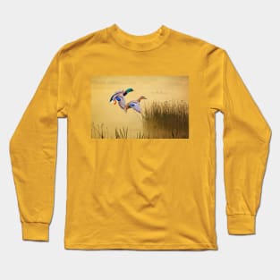 Male and Female Mallard Ducks Long Sleeve T-Shirt